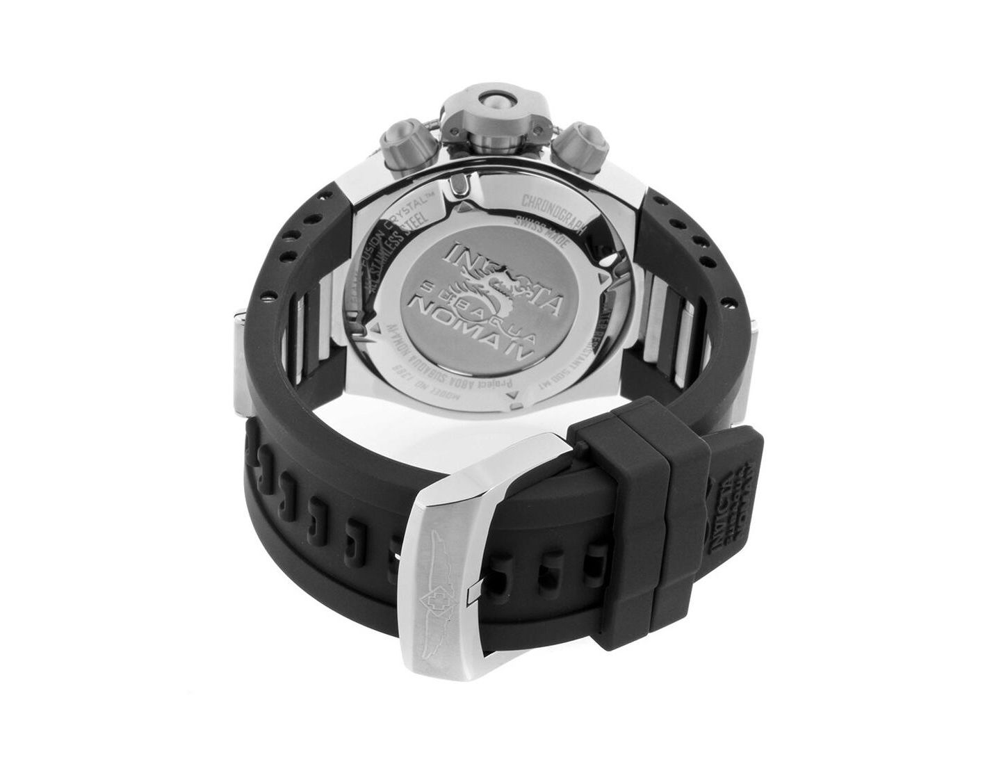 Мужские часы Invicta 1388 Subaqua Norma IV Quartz Chronograph Dial, цвет: Чёрный / Серебристый — фото 2