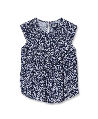 Girls Breezy V-Neck Ruffle Top