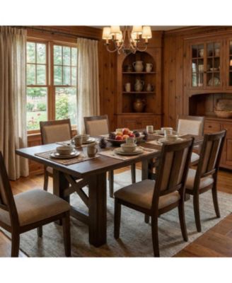 Wood Farmhouse Dining Table for 6-8, Heavy Duty Large Kitchen Table, 70.87" Long Rectangular Dining Room Tables