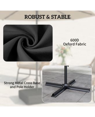 Patio Umbrella Base 176 lbs Filled for 1.9" Poles,