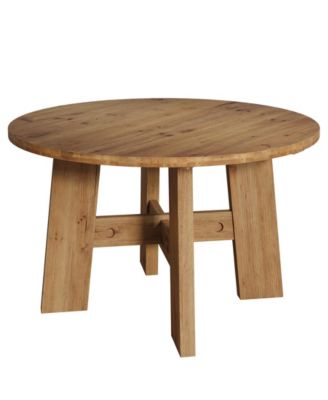Solid Wood Dining Table Round Kitchen Table