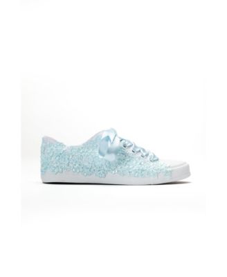 Women's Azure Lace Bloom Bridal Sneaker