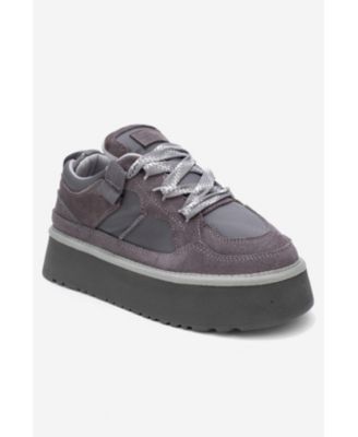 Women's Riven Leather Platform Sneaker