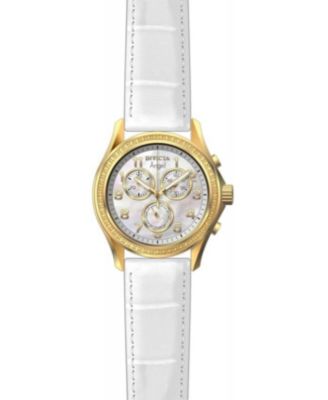 Women's 12990 Angel Quartz Chronograph Mother of Pearl Dial Watch