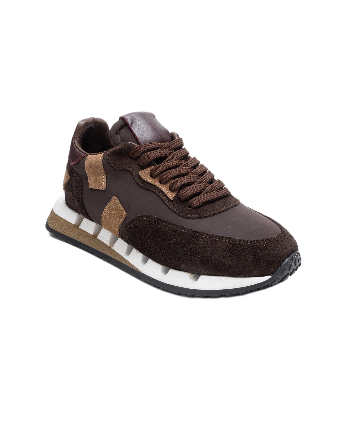 Женские кроссовки Forever & Always Shoes Vian Leather Platform, цвет: Коричневый — фото 1