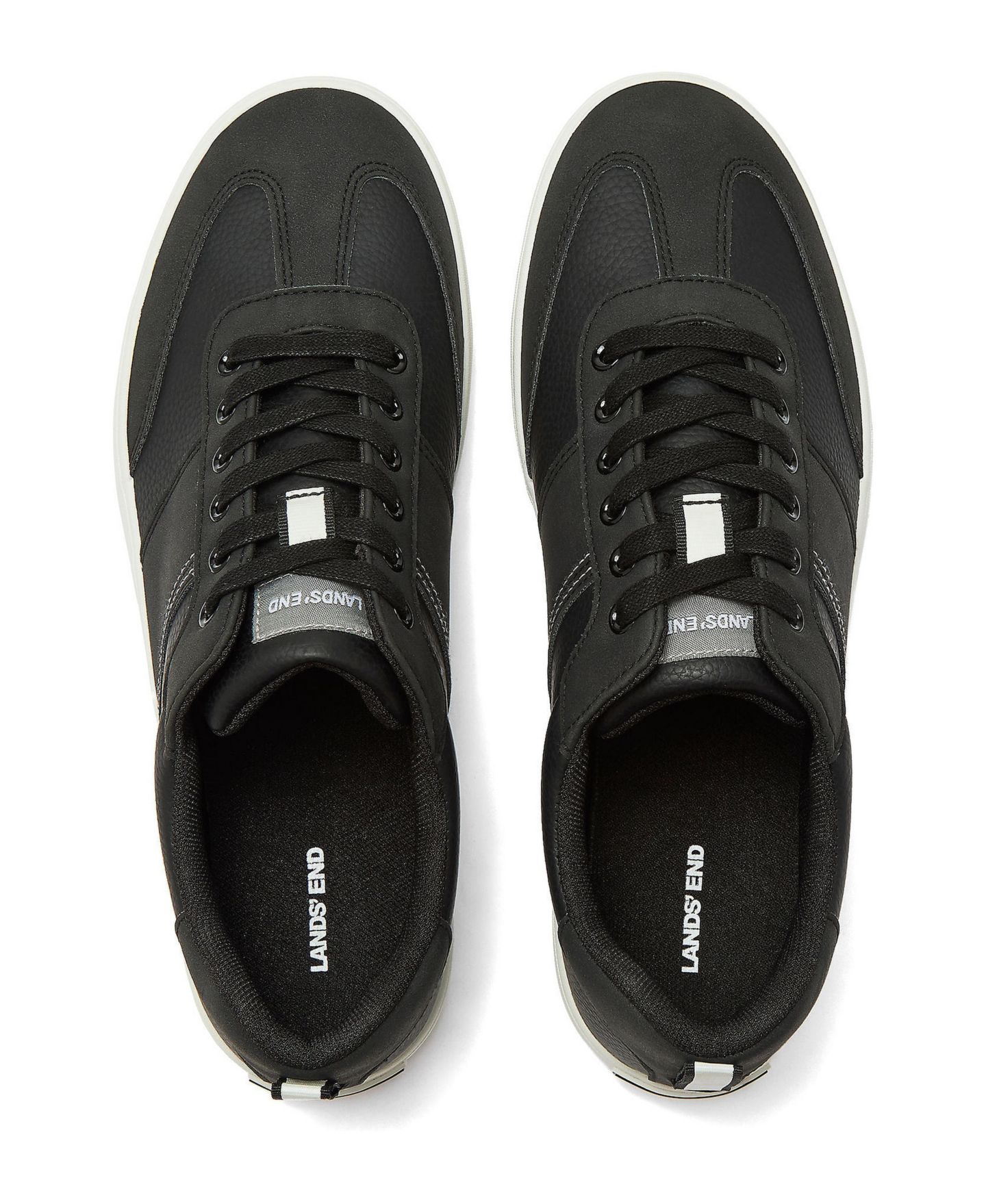Мужские кроссовки Lands' End Tribeca Low Top, цвет: Чёрный — фото 2