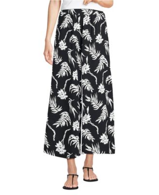 Women's Creaseless High Rise Palazzo Crop Pants