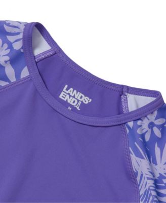 Girls Chlorine Resistant Long Sleeve Rash Guard Bikini 3 Piece Swimsuit Set