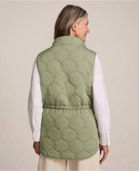Женские жилеты Lands' End Women's Reversible Quilted High Pile Fleece Vest
