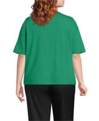 Plus Size Supima Jersey Half Sleeve Splitneck Shirt