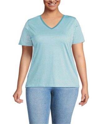 Plus Size Supima Cotton V-Neck T-Shirt