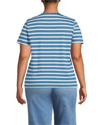 Plus Size Supima Cotton V-Neck T-Shirt