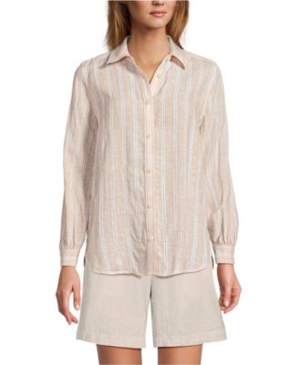 Women's Linen Long Sleeve Feminine Shirt