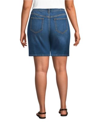 Women's Soft Denim Mid Rise 7" Jean Shorts