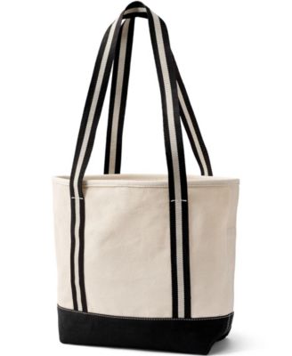 Medium 5 Pocket Open Top Long Handle Canvas Tote Bag