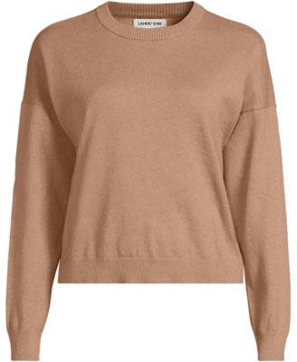 Women's Cotton Wedge Crew Neck Sweater