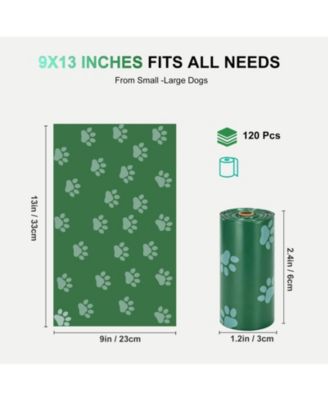 Thick Dog Poop Bags Leak-Proof Scented 9x13 Inch for Small Large Dogs Cats Walking Waste Bags