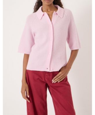 Women's Jinny Wool Blend Short Sleeve Cardigan