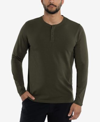 Men's Long Sleeve Henley T-Shirt