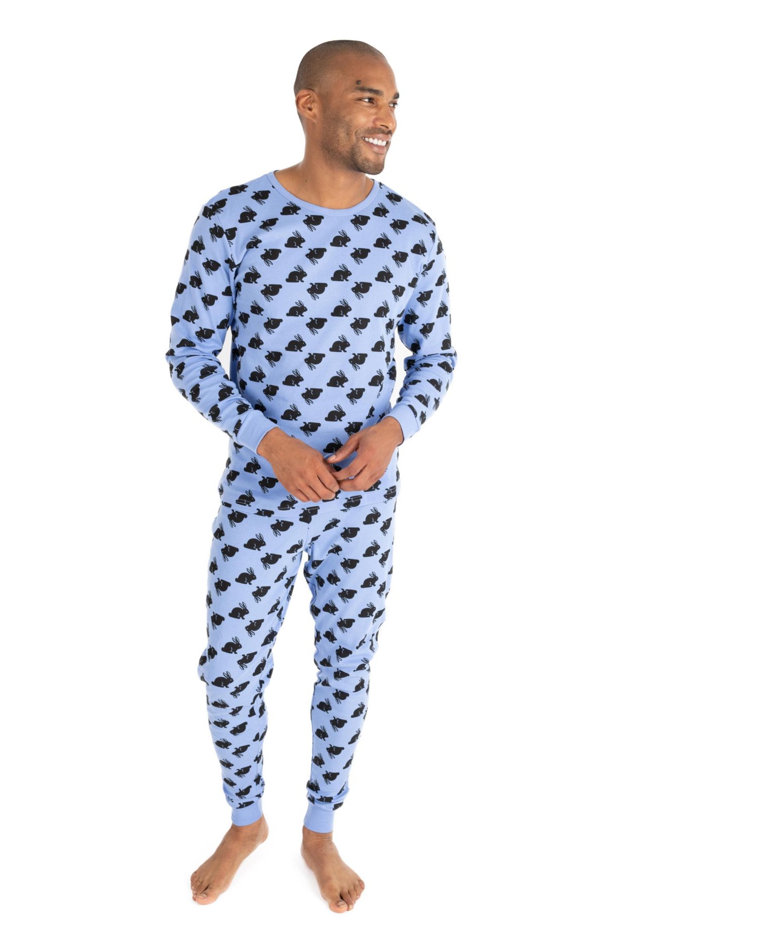 Men's Matching Family Two Piece Cotton Easter Pajamas