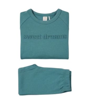 Big Boys 2 Piece Cotton-Rich Fleece 3D-Embossed Lounge Set