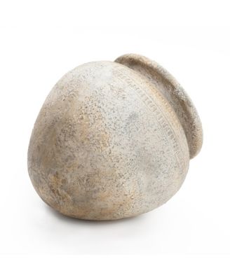  Dia Large Planters for Indoor Plants, Indoor Plant Pots with Stand, Distressed Cachepot for Living Rooms, Entryway, Office