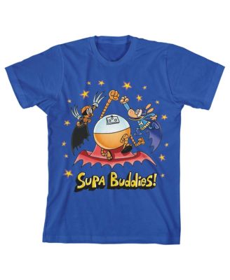 Boys Supa Buddies Youth Royal Blue Crew Neck Short Sleeve T-shirt-XL