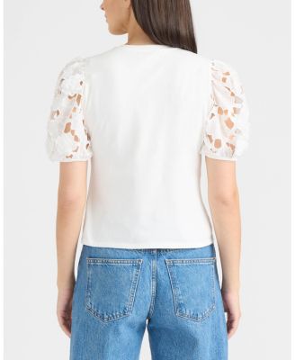 Women's Lace Sleeve Top