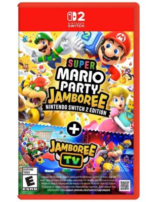Switch 2 with a Pro Controller and Super Mario Party Jamboree
