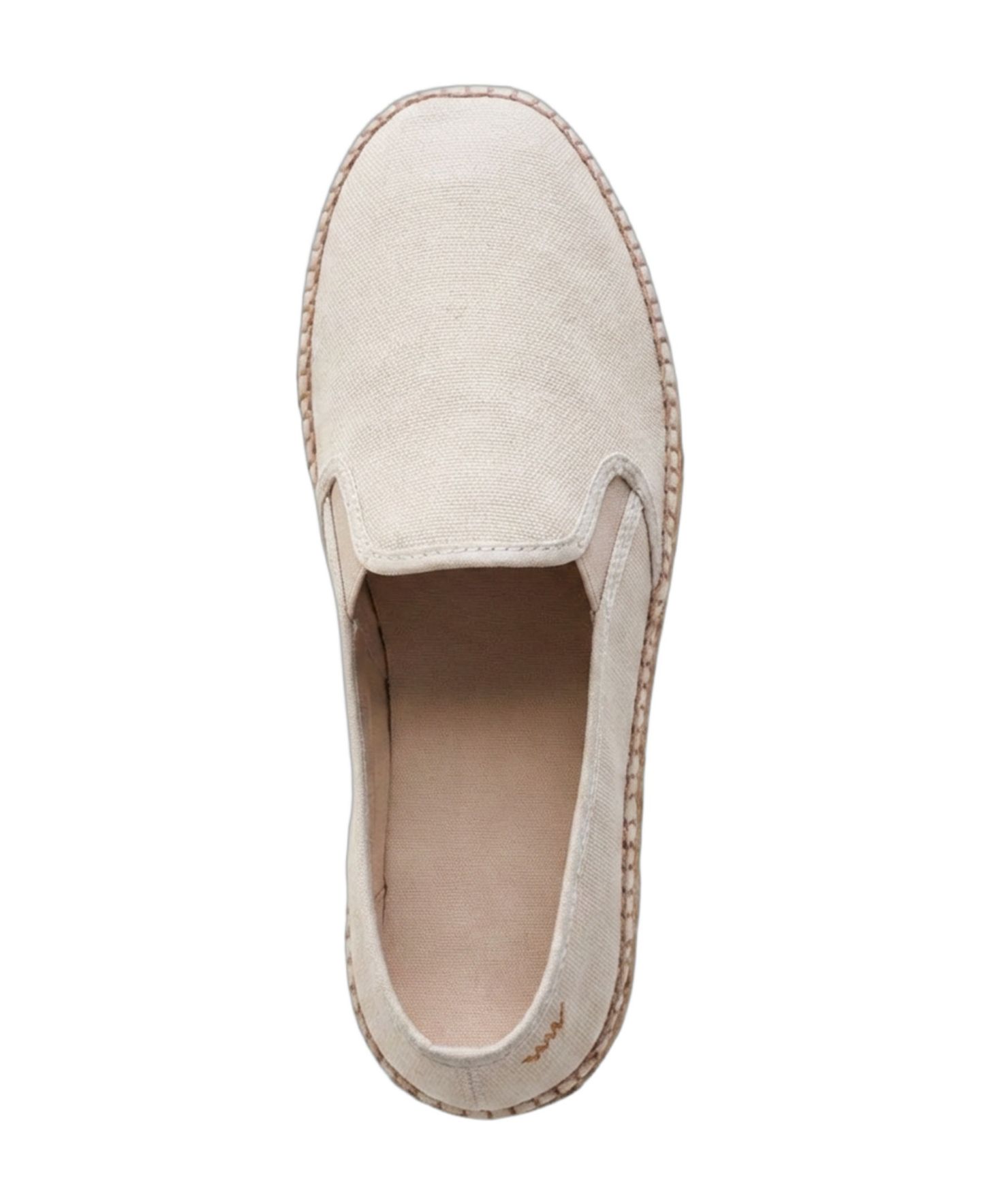 Женские сандалии VISCATA Castell Canvas Espadrille Platforms Slip on, цвет: Бежевый — фото 7