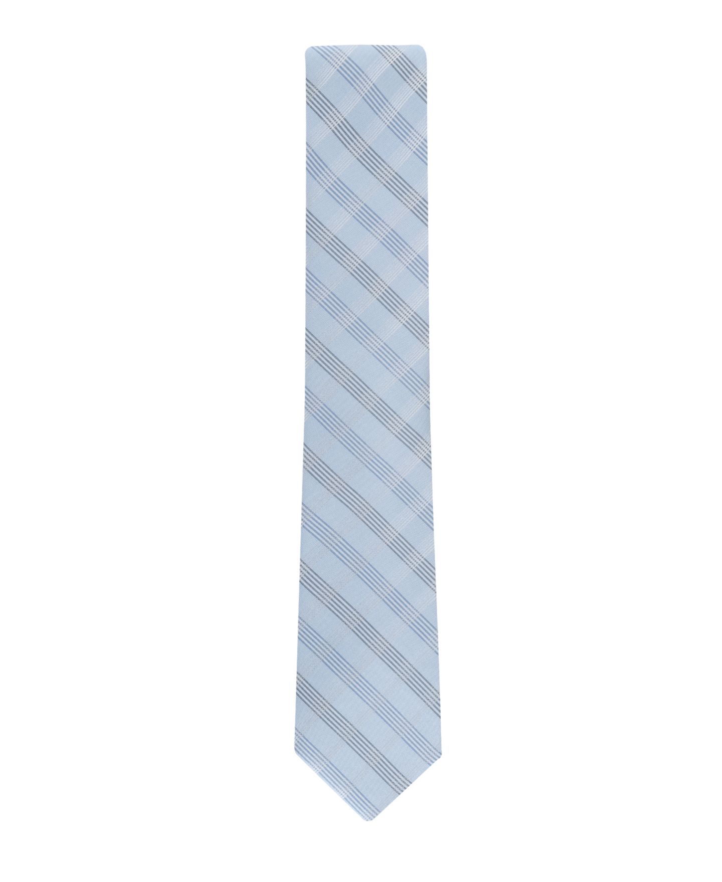 Мужской галстук Calvin Klein Juliette Plaid Tie, цвет: Светлый синий — фото 3