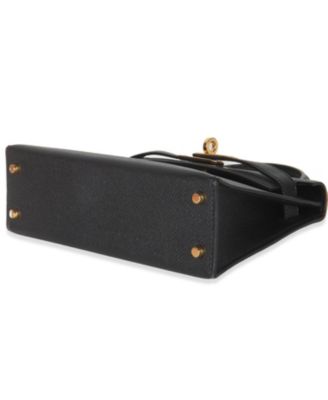 Black Epsom Sellier Mini Kelly II 20 GHW