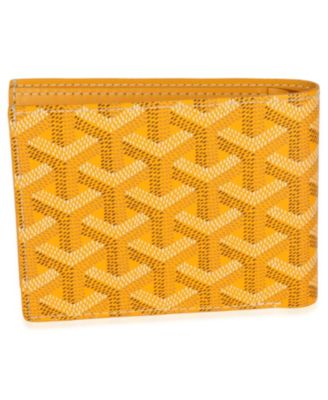 Yellow Goyardine Canvas Victoire Wallet