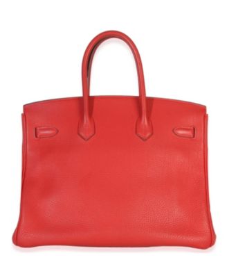 Rouge Casaque Togo Birkin 35 PHW
