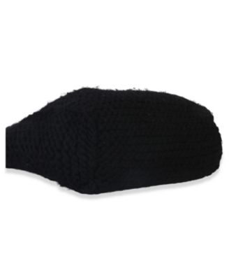 Yellow Black Wool Logo Tote