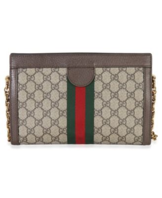 Beige GG Supreme Web Ophidia GG Small Shoulder Bag