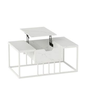 Modern Lift Top Coffee Table, Center Table with Hidden Storage Compartment