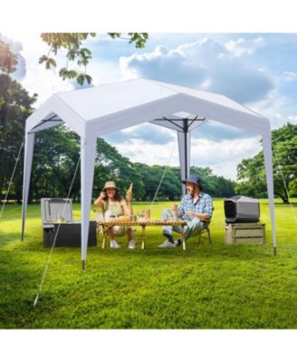 10 x 10 ft Pop Up Canopy Tent with Corner Locking System and Portable Wheeled Bag