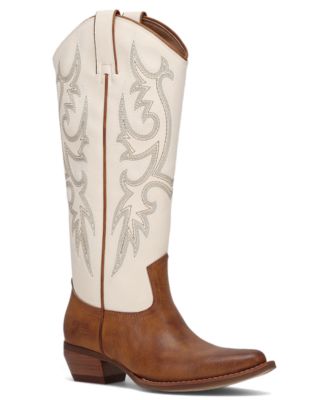 Women's Irlene Deco Stitch Knee High Western Boots