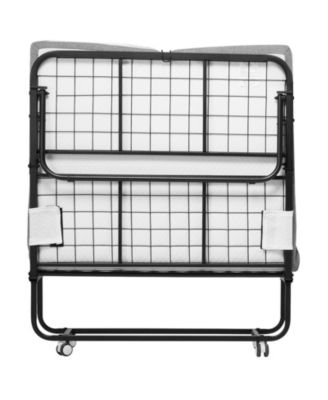 Rollaway Bed, 38" x 75", with 4" Memory Foam Mattress, Portable Folding Bed