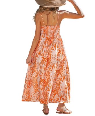 Women's Peach Please Tropical Maxi Beach Dress
