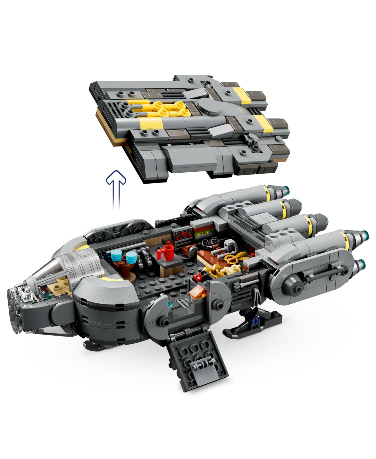 Детский конструктор LEGO® Star Wars: The Mandalorian and Grogu Anzellan Starship 75445 Building Set, 701 Pieces — фото 2