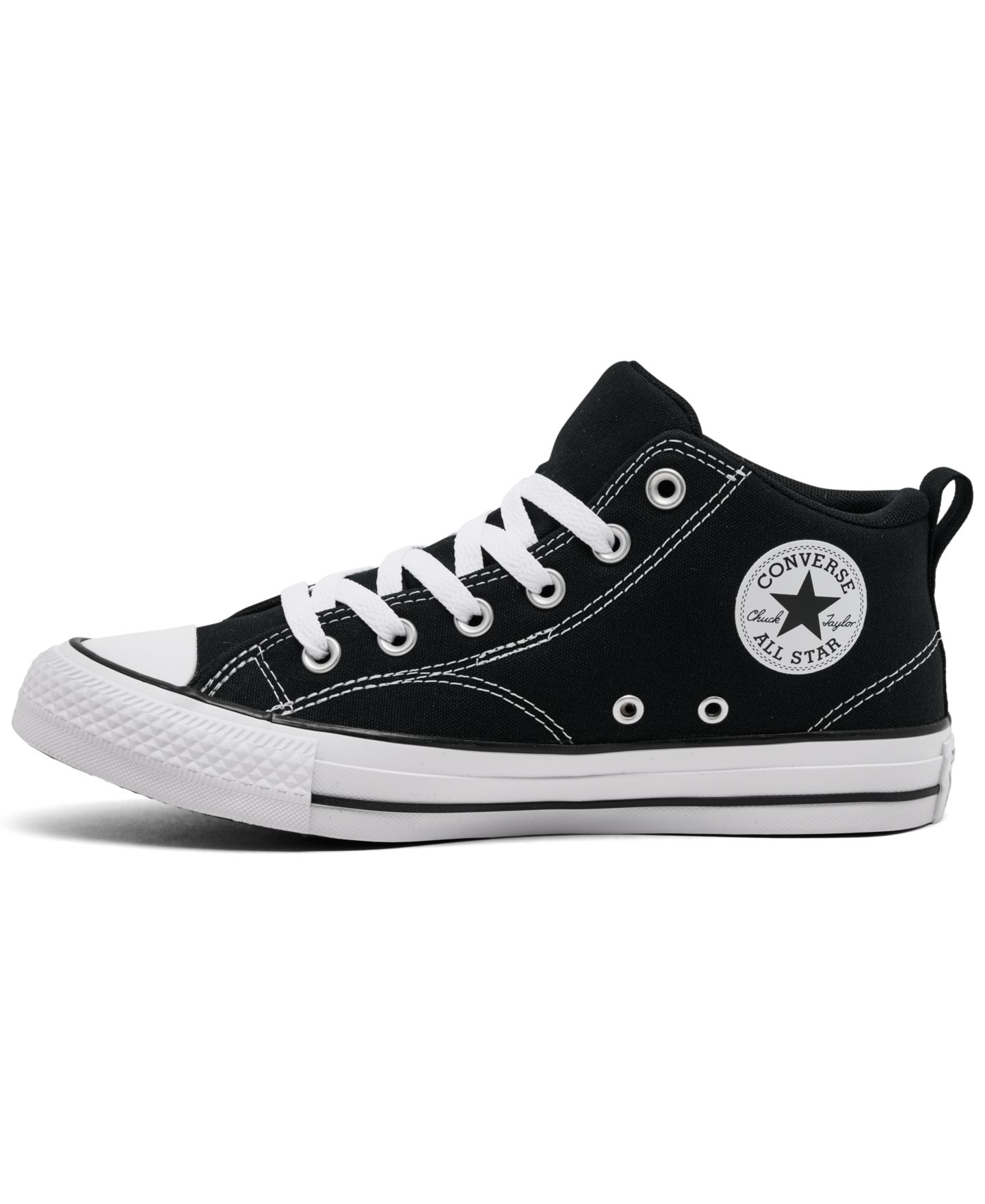 Детские повседневные кроссовки Converse Chuck Taylor All Star Malden Street, цвет: Чёрный / Белый — фото 3