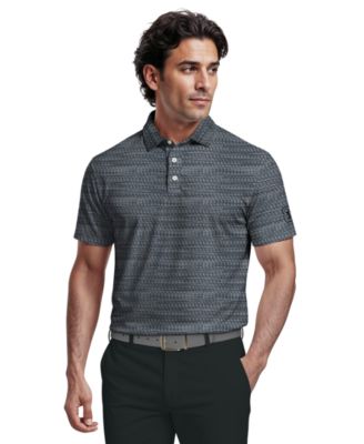 Men's Jacquard Micro Golf Polo Shirt