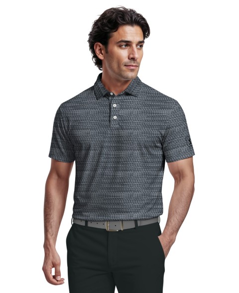 Мужские рубашки PGA TOUR Men's Jacquard Micro Golf Polo Shirt