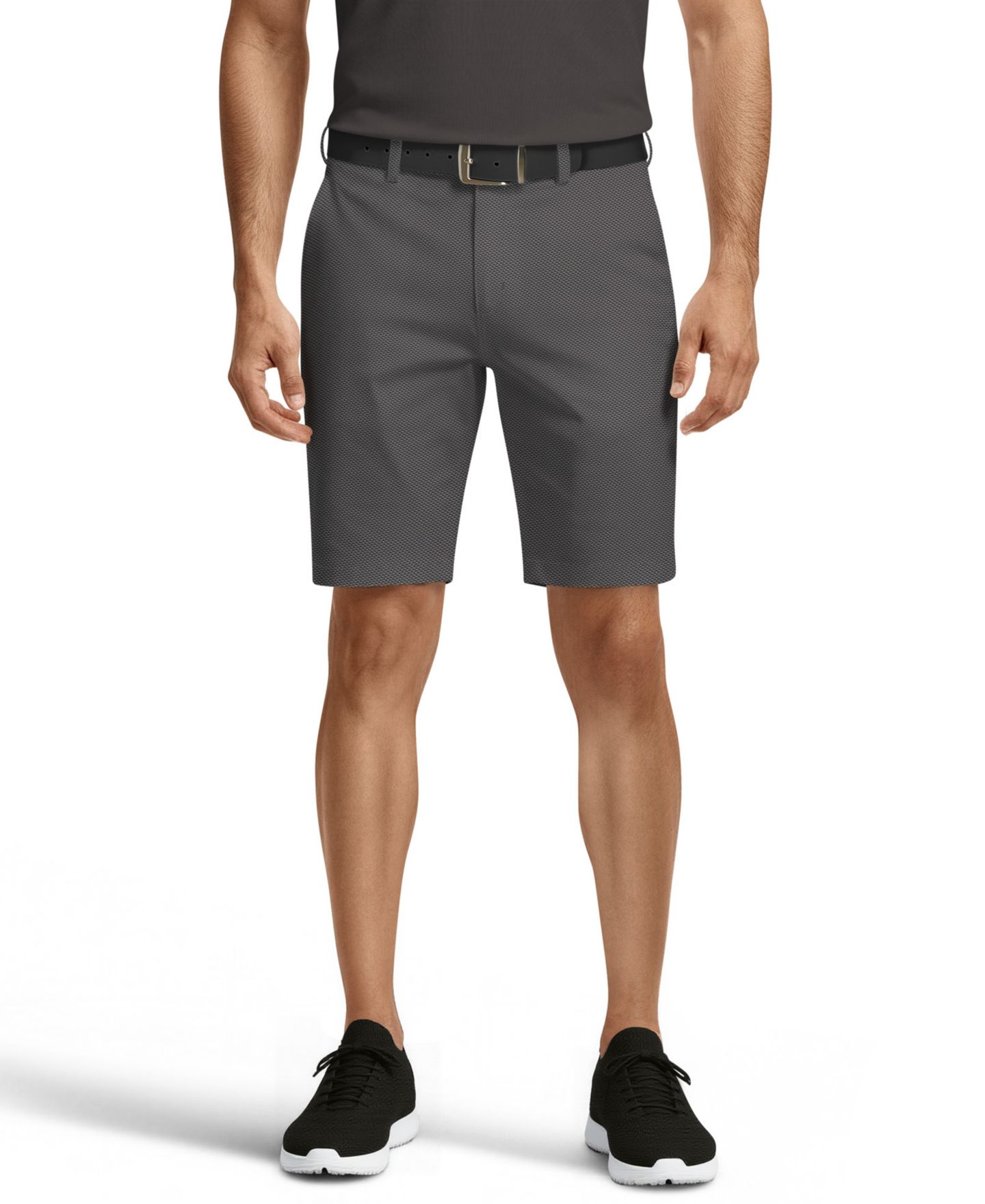 Мужские шорты PGA TOUR Micro Geo Print Golf Shorts, цвет: Caviar — фото 1
