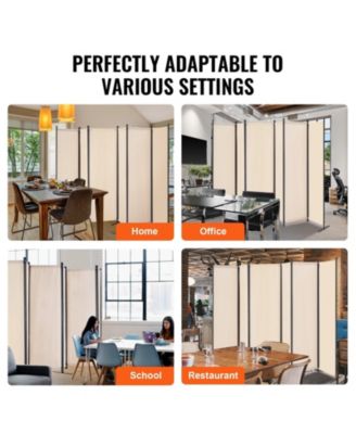 Room Divider, 6 Panel Folding Privacy Screen for Room Separation