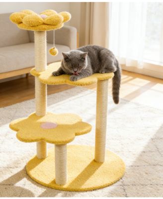 Multi Level Cat Tree with Cozy Perch Scratching Posts Kittens/Cats Playrest