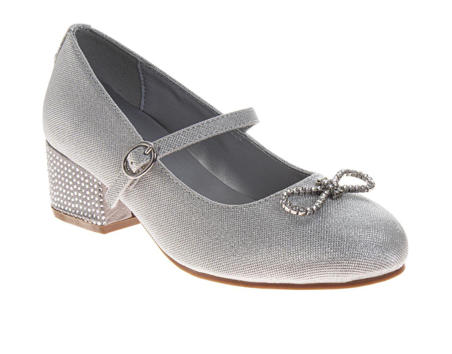 Обувь Badgley Mischka Sparkle Shoes для девочек, цвет: Серебряный — фото 1