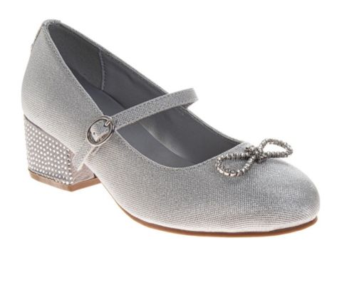 Обувь Badgley Mischka Sparkle Shoes для девочек, цвет: Серебряный